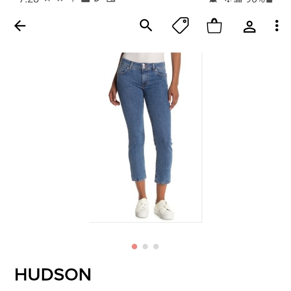 NWT Hudson Crop Ginny Straight Sz 26